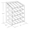 Azar Displays 5-Tier 20 Compartment Acrylic Cosmetic Display 12"x8.5"x18.5"H 222485 - alternate 3
